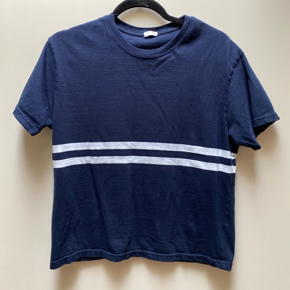 Brandy Melville John Galt navy t shirt